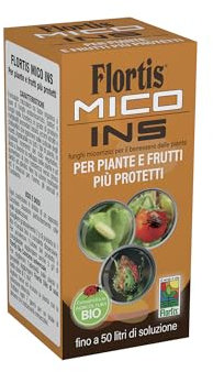 Flortis, Mico Ins, Specifico per Insetti, Polvere idrosolubile contro Afidi, Tripidi, Aleurodidi, Lepidotteri, Acari, Cimici del Pomodoro, Azione Biostimolante, Formato da 100 g