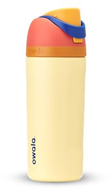 Owala Kids FreeSip Insulated Stainless Steel Water Bottle with Straw, BPA-Free Sports Water Bottle, Great for Travel, 16 oz, Misty Horizon