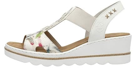 Rieker Nu-Pieds Talon Semi-compensé Femme