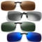 Dtoterul 4 Stück Sonnenbrille Clip, Sonnenbrille Zum Aufstecken, Sonnenbrillen Aufsatz Brille, Sonnenbrille Aufsatz für Brillenträger, Geeignet für Damen und Herren(4 Farben)