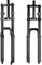 NBTRXWAFR Downhill-Mountainbike-Federgabel 27,5 29 DH/XC MTB-Luftgabel Federweg 150 Mm Zugstufe Einstellbar Gerade Doppelschultergabel QR 9 Mm,27.5inch