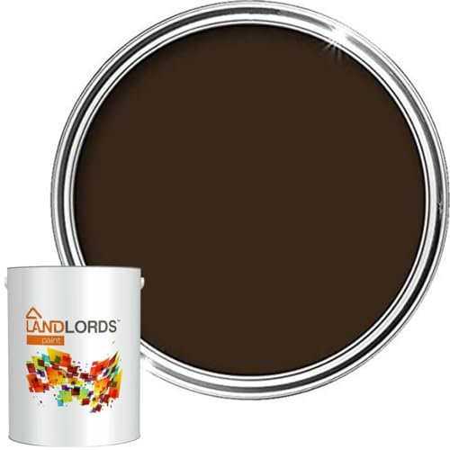 Landlords Fence Paint and Garden Shed Paint | Garden Paints | Furniture Paint | Wood Paint | Outdoor Paint | Garden Fence | Quick-Drying Paint | Protection Paint (Brown, 1 Liter)
