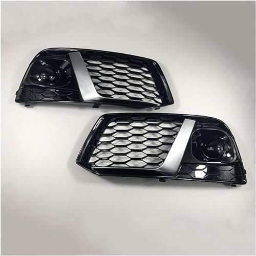 Kühlergrill Front Grill Für Audi Q5 2018 2019, Verschleißfest wetterfest und langlebig Sport Stil Autoersatzteile Dauerhaft Grill,Silver