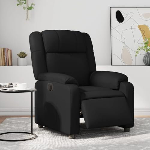 Wenjingqi-3205136 Elektrischer Liegesessel aus Kunstleder, Schwarz