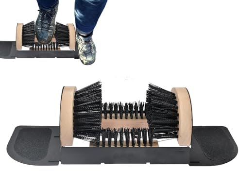 Rascador de botas para exteriores, cepillo limpiador de zapatos, limpiador de botas, cepillo rascador de limpieza de botas resistente, limpiador de barro para zapatos, para uso en interiores y