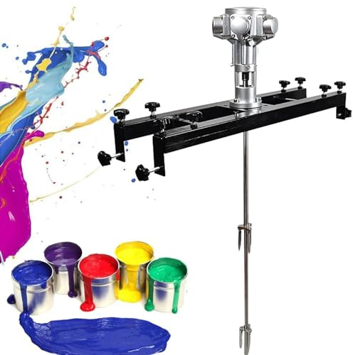 HXLDZOU Pneumatic Paint Mixer, Paint Mixer, Paint Stirrer Paint Mixer Stand Type Pneumatic Mixer, Used for Mortar, Paint Grout Plaster