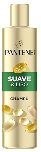 Pantene Pro-V Suave y Liso Champú Miracle 6x250ml para Pelo Encrespado y Seco. Fórmula Pro-V, Active Nutri-Plex y Mezcla de Nutrientes. Ayuda a Reparar el Pelo Seco, Apagado y Propenso a Encresparse
