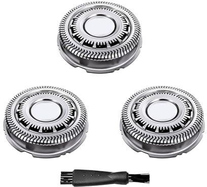 SH90/9000 Series Ersatzkopf kompatibel mit Philips Shaver Series 9000 S8000 Trocken- und Nassrasierer Herren, Serie 9000 Ersatzkopfklingen, 3 Stück
