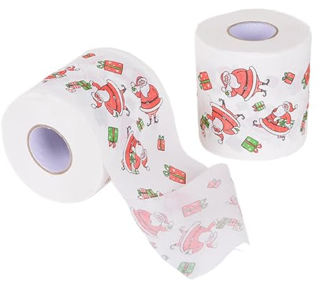 Papier de soie de Noël pour salle de bain, décorations de Noël