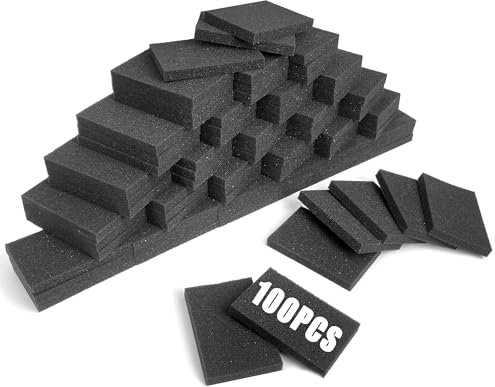 100PCS Foam Card Dividers Anti Extrusion Trading Card Dividers Multifunctional Card Dividers for Storage Boxes Foam Block for Sport Game Idol Card Crafts