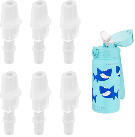 YUZNA Pack of 6 Replacement Mouthpieces for Water Bottles, Replacement Parts for Bite Valves, Silicone Water Bottles Compatible with BJPKPK Insulated Water Bottles