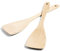 Qianyu 2 Stück Pfannenwender Holz 30cm Holzspatel zum Kochen Groß Holz Spatel Kochgeschirr Holzschaber Küchenspatel Premium Holzspachtel für Wok Pfanne Kochbesteck Antihaft Spülmaschinenfest