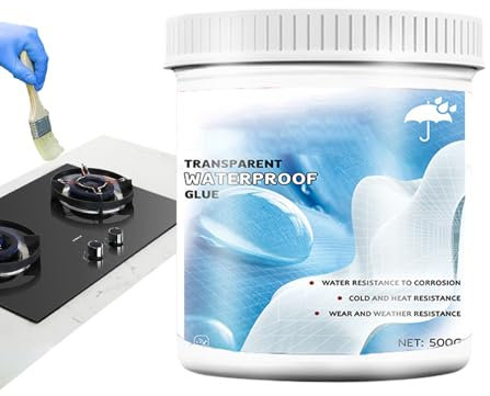 Sellan - Gel de sellado transparente impermeable | 300 ml de pasta de bloqueo de agua, a prueba de rayos UV, pegamento de resina para grietas, huecos, azulejos, techos, ventanas, baño, ducha, fugas en