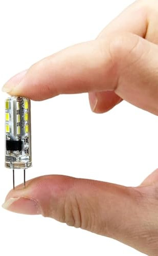 G4 LED bulbo 2W 24 lamp beads 3014 DC12VSMD double pin silicone bulb for spotlight chandelier decoration 2W-10PCS DC12V White