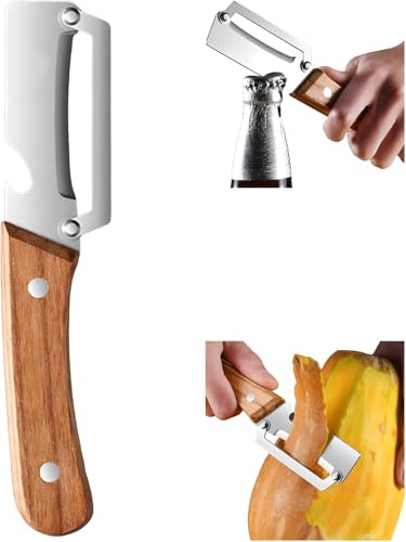 Multi-functional Vegetable Peeler for Kitchen, Ultra Sharp Stainless Steel Blades with Bottle Opener and Non-Slip Ergonomic Handles, Home Kitchen Gadgets (1Pcs)
