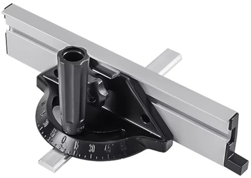 Toplionace Elektrischer Tischkreissägen-Schieber mit Winkelmesser, -60° Bis 60° Winkelmesser Aus Aluminiumlegierung für Holzbearbeitung, Gewährleistet Präzise Schnitte und Sicheren Betrieb