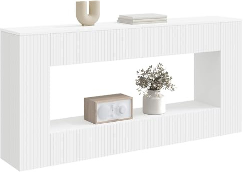 vidaXL Konsolentisch Weiß 155 x 29 x 74 cm Holzwerkstoff