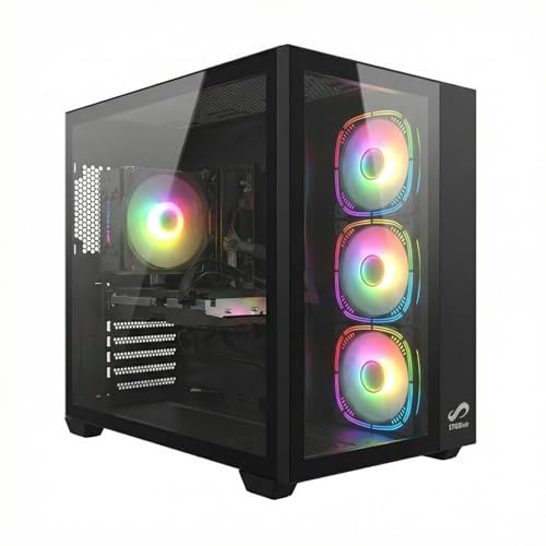 STGSivir PC Gaming Fisso, Core i7, RTX 2060 Super 8G, 16G RAM, 1T SSD | Computer Gaming per Streaming, Editing Video, Compiti, fino a 3.9 GHz, WiFi 6, BT 5.0, 4K,HDMI,DP, Win11 Pro, Case ARGB