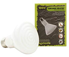Komodo White Ceramic Heat Emitter, 100 w