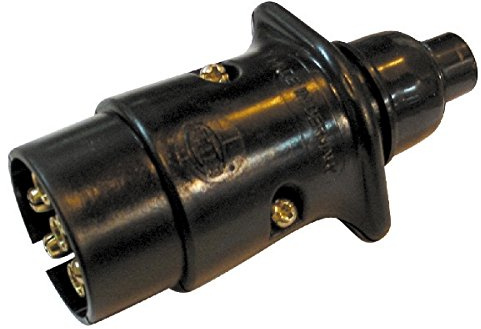 HELLA 8JA 001 930-003 Stecker - 12V - 7-polig - Stecker: Schraubkontakt - schwarz