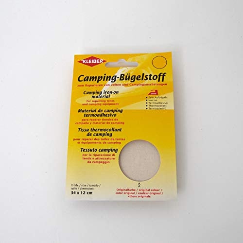 Kleiber + Co.GmbH Quick-Camping-Bügelstoff, Baumwolle, 06 rohweiss, ca. 34 cm x 12 cm