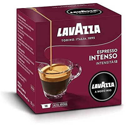 Lavazza - Intenso - Capsules de café - 16 capsules - Machine à café à dosettes - Café fort - 16 unités