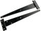 Merriway BH01986 Leichtlast-T-Scharnier 150 mm, Schwarz lackiert / Weiß, 2 Stück