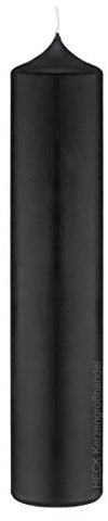 Altar Kerze Schwarz 30 x 10 cm im XXL Format deutsche Marken Kerzen Kopschitz Kerzen in RAL Kerzenqualität