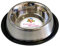 Croci - Gamelle pour Chiens et Chats en Acier Inoxydable, Capacité 0,25L, Hygiénique et Durable, avec Caoutchouc Antidérapant, Passe au Lave-Vaisselle, Diamètre Supérieur 10 cm
