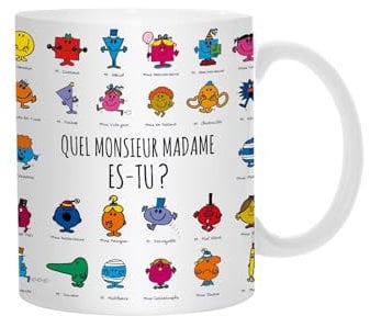 Monsieur Madame Becher, Keramik, Mehrfarbig, 1 Stück (1er Pack)