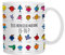 Monsieur Madame MM3107 Mug thermoréactif Quel Monsieur Madame es-tu, 320ml, Blanc Noir et Multicolore, Céramique, 12 x 8,3 x 9,7 cm