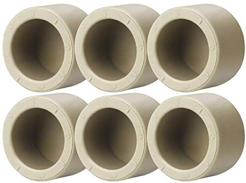 YOFASEN 6 Stück Wasserleitung Cover - 25mm PPR Wasserrohrverbinder Fitting Zubehör Kappen Sanitär-Anschlussstücke