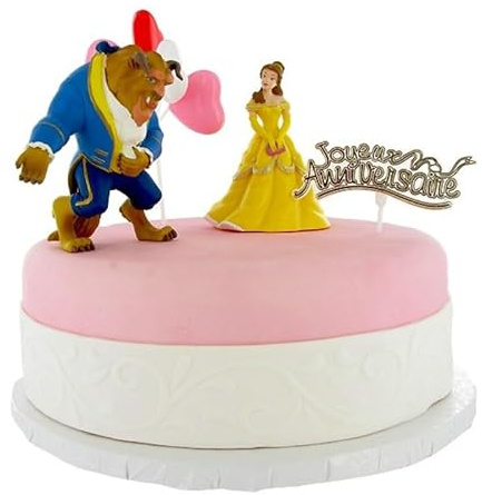 Kit decorazione torta La bella e la bestia