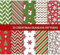 Bprtcra Weihnachten Muster Baumwollstoff, Stueck Muster Baumwollstoff Stoffpakete Patchwork Stoffe Baumwolle Stoffreste Paket Stoffpakete, für DIY-Dekorationen, 50 x 50cm (10 Stück - Type-A)