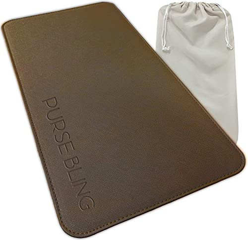 Purse Bling Neverfull GM Base Shaper, Taschenformer für LV Never Full Bags und andere LV Totes, Veganes Leder (Braun, GM)