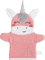 Erwin Müller Kinder Waschhandschuh Einhorn rosa-Einhorn Frottier - kuschelweich, saugstark, mit Aufhänger, Horn- & Ohren in 3D-Optik - Größe 15x28 cm