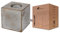 greenandco Tischleuchte | Beton | grau/gold | E27 | Tischlampe mit Schalter und Stecker | 10x10cm