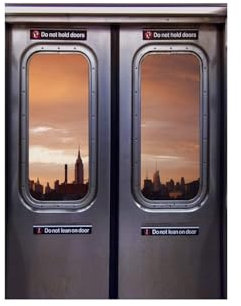 Selbstklebend Tapete Wandpapier Wandaufkleber Fototapete Tapeten Wanddeko 220x260 cm Blick aus der U-Bahn