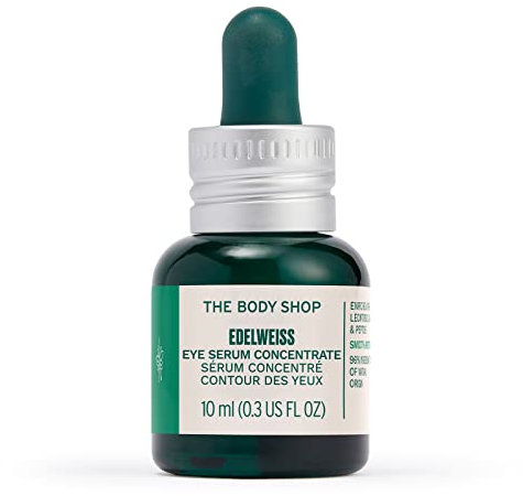 The Body Shop Edelweiss Eye Concentrate (1x 10ml), Lightweight Eye Serum, Hydrating Under Eye Gel with Edelweiss & Hyaluronic Acid, Eye Care for Fine Lines