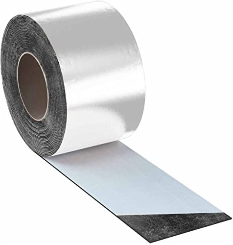 Eurovent® FLEXBIT 300mm x 10lfm Dachdeckerband Bitumenband Abdichtband selbstklebendes Reparaturband (Aluminium-Grau)
