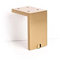 Gedotec Pied de Commode réglable en Hauteur Pied de Meuble Laiton foncé Pied d'armoire Vintage carré - Fonda | Hauteur 100 mm | Charge admissible 100 kg | 1 pièce - Pied de Socle Design en Aluminium