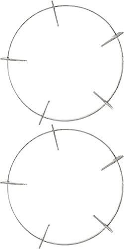 Support universel for plaque de cuisson à gaz, anneau de support Wok for table de cuisson, 2 pièces support de cuisinière à gaz support de cuisinière professionnel support de cuisinière de cuisine dom