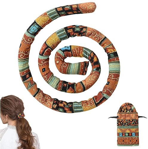 Spiral Lock Haarbinde, 66CM Dreadlock Zubehör Dreadlock Haargummi für Frauen und Männer, Pferdeschwanz Halter für Frauen und Männer Lange Dreads Dicke Lockige Haarhalter