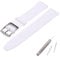 MCXGL silicone replacement strap ultra-thin ladies watch band compatible with swatch skin series no second watch (16mm) (white)
