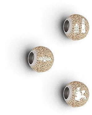 DUR Schmuck: Anhänger, Bead Rügen mit Strandsand, P4477