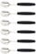 6er Set Giesser Messer Besteck Teelöffel Kaffeelöffel Löffel klein Rostfreier Stahl, Ergonomischer Griff, Spülmaschinenfest - Made in Germany - Schwarz