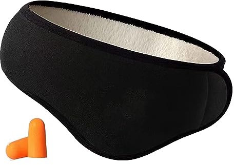 Cuffie Antirumore Regolabili con Riduzione del Rumore con Tecnologia Avanzata e Materiale Morbido e Caldo, Protezione per le Orecchie da Esterno per L'inverno (BLACK)