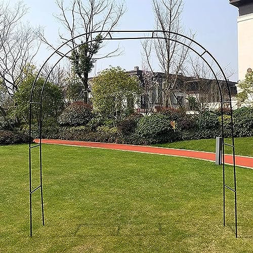 GueTTO Rankgitter Verzinkt Rosenbogen Metall Torbogen Rankhilfe Für Kletterrosen Und Clematis Rosenspalier Gartenbogen Stabiles Rosengestell Rostfrei Rankenbogen,W350*H220cm