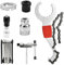 CAREDGO 7 Stück Fahrrad Reparaturset Fahrrad Kassette Removal Tool Fahrrad Werkzeug Set Fahrradreparatur Tretlager Kurbelabzieher Speichenschlüssel für Fahrrad Reifen Kette Pedal Montage Reparaturen