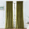 Timeper Olive Green Velvet Curtains - Thermal Insulated Blackout Curtains for Sliding Door, Holiday Decor Back Tab Curtains 72 inches Thick Privacy Drapes for Parlor, W52 x L72, 2 Panels